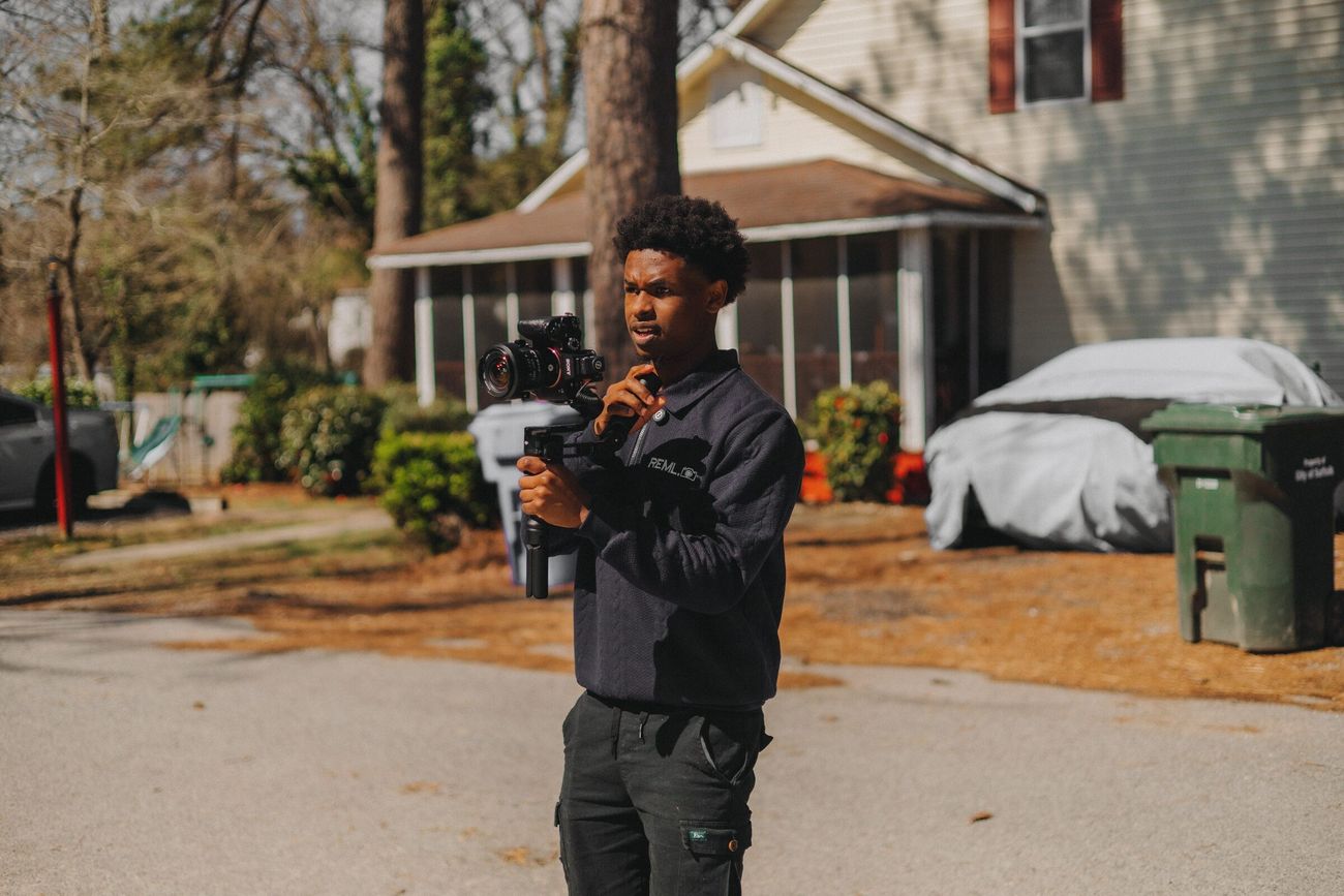 Videographer on site